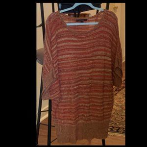 Fever Multicolored Dolman Sleeve Knit Sweater XL